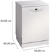 BOSCH Series 2 Full-size WiFi-enabled Dishwasher - White | SMS2HVW67G