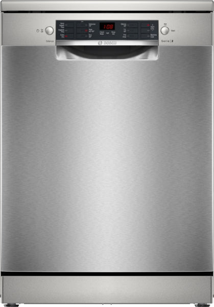 Bosch Series 2, free-standing dishwasher, 60 cm - Brushed steel anti-fingerprint | BSH SMS26AI08G