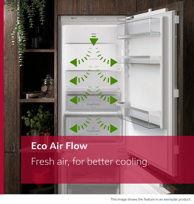 Neff N 50, built-under fridge, 82 x 60 cm, flat hinge | BSH KU1212FE0G