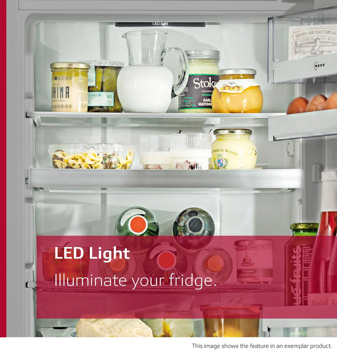 Neff N 50, built-in fridge with freezer section, 177.5 x 56 cm, flat hinge | BSH KI2822FE0G