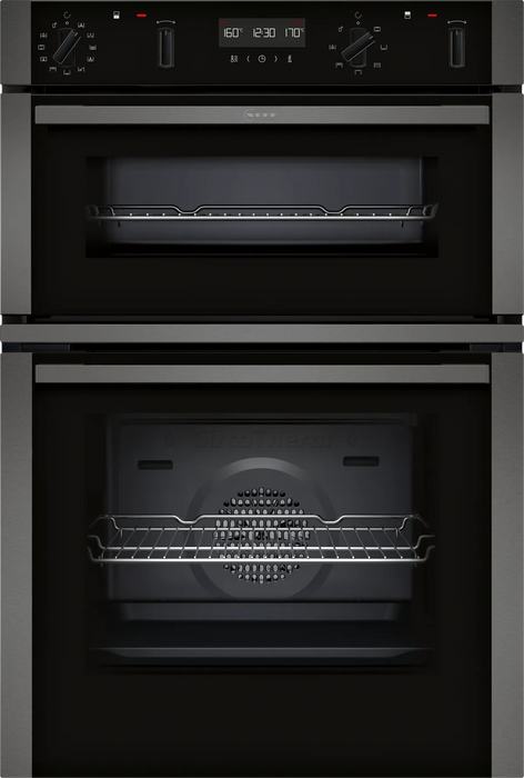 NEFF Oven Neff N 50 Built-in Double Oven | U2ACH7AG7B IRWINS MEGASTORE