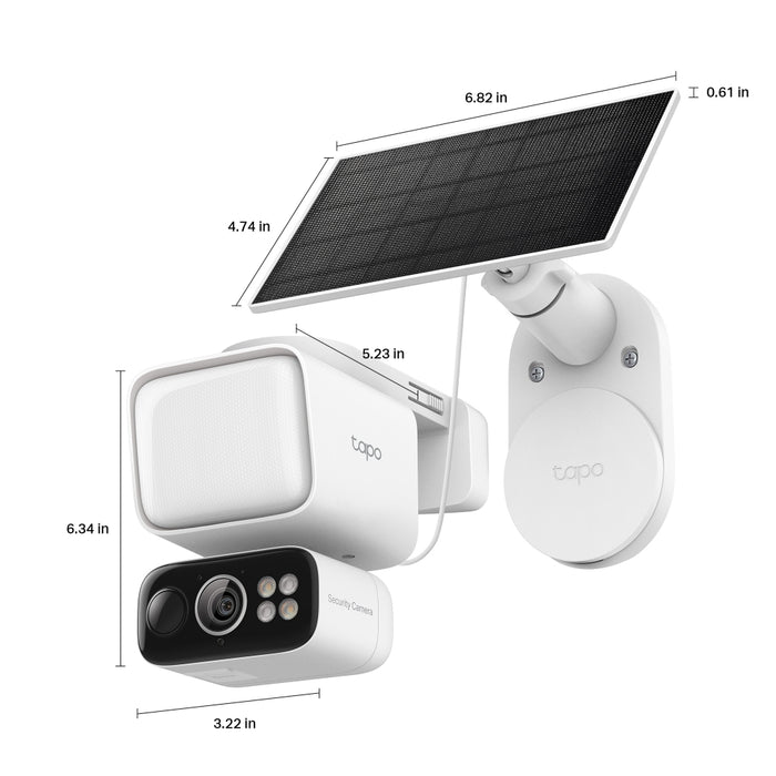 TP-Link Tapo 2K Solar-Powered Floodlight Pan/Tilt Security Camera with Solar Panel | TC50 KIT