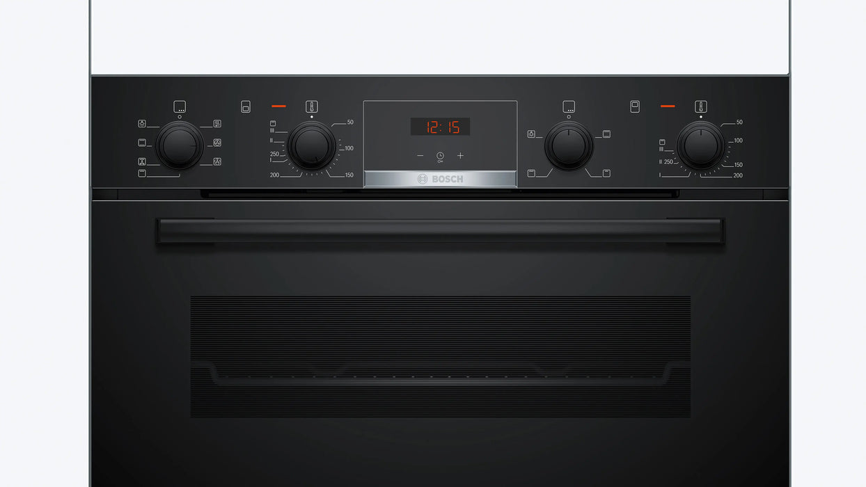 *LOCAL COLLECTION* Bosch Series 4 Built-in Double Oven, 71/34 Litre - Black | MBA533BB3B