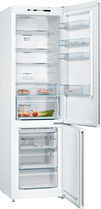 BOSCH Series 4 Free-standing Fridge-Freezer Total No Frost - White | KGN392WEBG