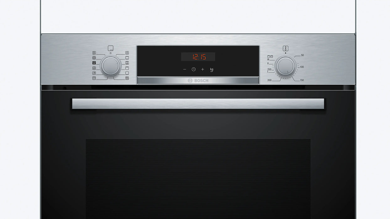 BOSCH Series 4 Built-in oven with added steam function 60 x 60 cm - Stainless Steel | HQA574BS3B