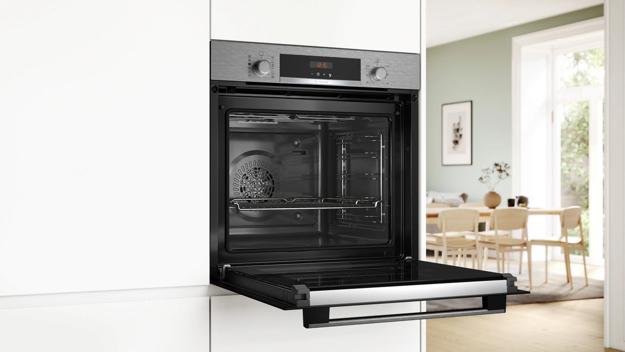 BOSCH Series 4 Built-in oven with added steam function 60 x 60 cm - Stainless Steel | HQA574BS3B