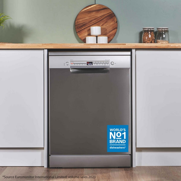 Bosch Series 2, free-standing dishwasher, 60 cm - Brushed steel anti-fingerprint | BSH SMS2HVI67G
