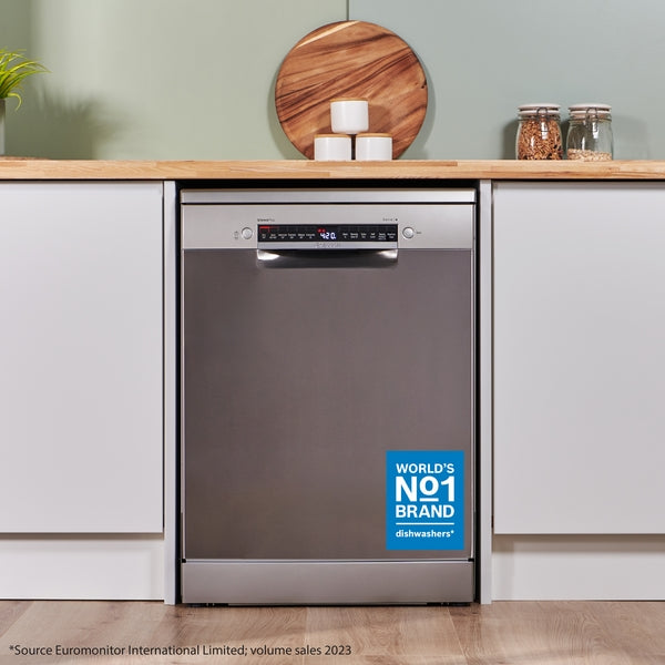 Bosch Series 4, free-standing dishwasher, 60 cm, Brushed steel anti-fingerprint | BSH SMS4EKI06G