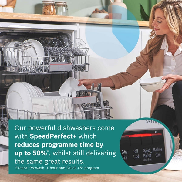 Bosch Series 4, free-standing dishwasher, 60 cm - White| BSH SMS4EKW06G