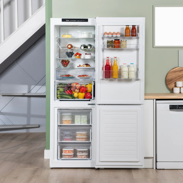 Bosch Series 4, freestanding fridge-freezer with freezer at bottom, 186 x 60 cm - White | BSH KGN362WDFG