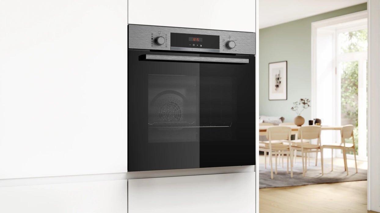 BOSCH Series 4 Built-in oven with added steam function 60 x 60 cm - Stainless Steel | HQA574BS3B
