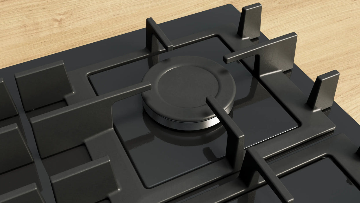 BOSCH Series 4 Gas Hob 60cm Tempered Glass - Black | PNP6B6K40