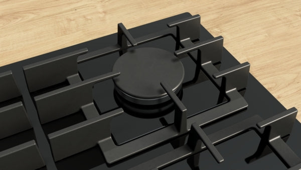 BOSCH Series 6, Gas hob, 90 cm, Tempered glass - Black | BSH PPM9A6I40