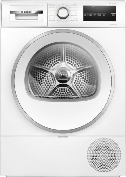 Bosch Series 4, Heat pump tumble dryer, 8 kg - White | BSH WTH85224GB