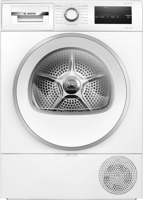 Bosch Series 4 Heat Pump Tumble Dryer 8 kg  - White | WTH85224GB