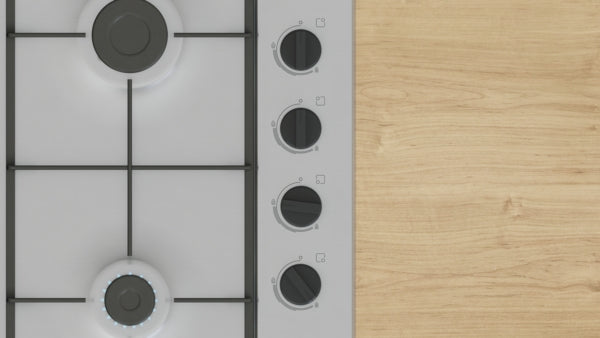 Bosch Series 2, Gas hob, 60 cm - Stainless steel | BSH PBP6B5K60