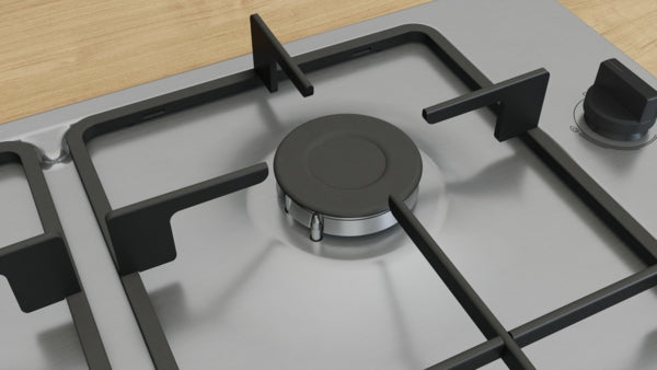 Bosch Series 2, Gas hob, 60 cm - Stainless steel | BSH PBP6B5K60