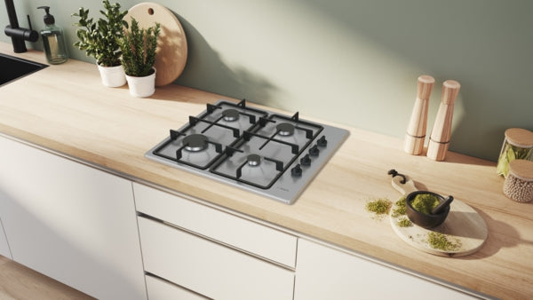 Bosch Series 2, Gas hob, 60 cm - Stainless steel | BSH PBP6B5K60