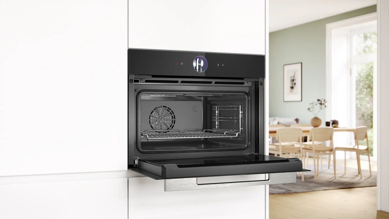 Bosch Series 8, Combi-steam oven, 60 x 45 cm - Black | BSH CSG7361B1