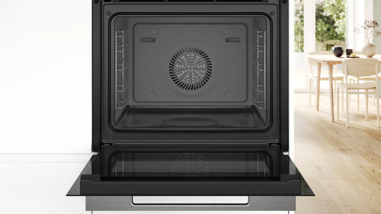 Bosch Series 8, Built-in oven with steam function, 60 x 60 cm - Black | BSH HSG7584B1