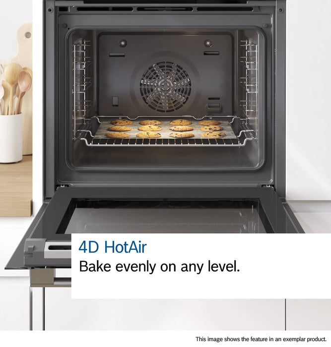 Bosch Series 8, Built-in oven with steam function, 60 x 60 cm - Black | BSH HSG7584B1