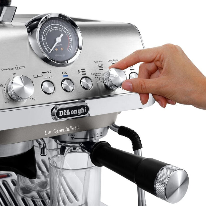 Delonghi La Specialista Arte Compact Manual Bean to Cup Coffee Machine with Cold Brew || EC9255.M