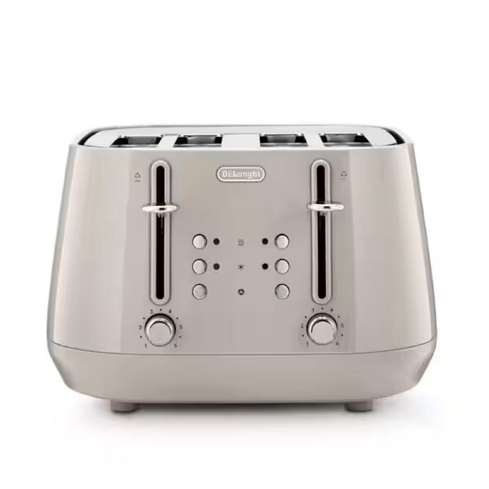 De'Longhi Eclettica 4 slice Toaster - Beige | CTY4003.BG