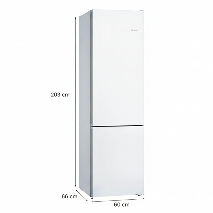 BOSCH Fridge Freezer BOSCH Series 4 Free-standing Fridge-Freezer Total No Frost - White | KGN392WEBG IRWINS MEGASTORE