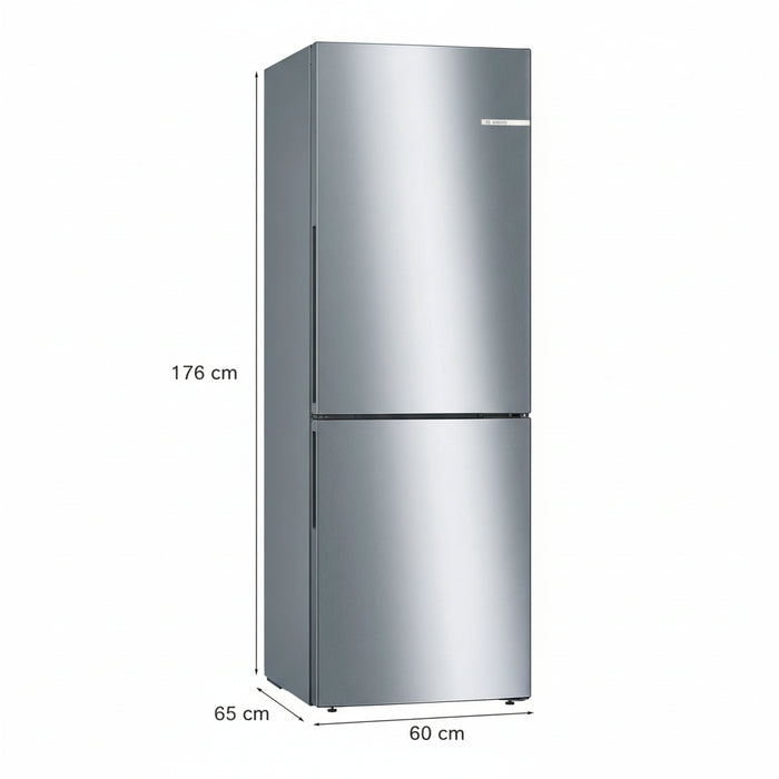 BOSCH Fridge Freezer Bosch Series 4 Freestanding Fridge Freezer - Stainless steel | KGV33VLEAG IRWINS MEGASTORE