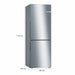 BOSCH Fridge Freezer Bosch Series 4 Freestanding Fridge Freezer - Stainless steel | KGV33VLEAG IRWINS MEGASTORE