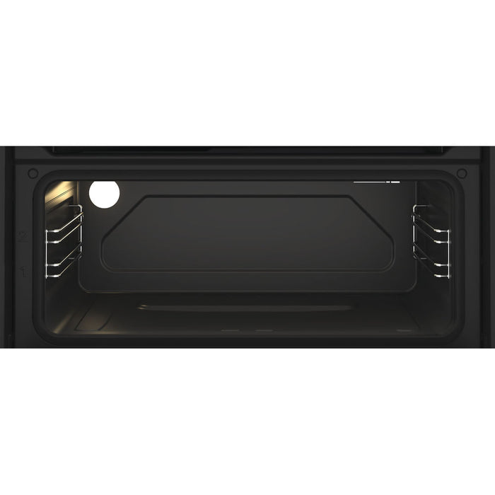 Hotpoint 72cm Built-Under Double Oven with Enamel Liners - Stainless Steel | DUH10DIX