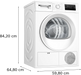 BOSCH Heat Pump Dryer Bosch Series 4 8kg Heat Pump Dryer - White | WTH85225IE IRWINS MEGASTORE