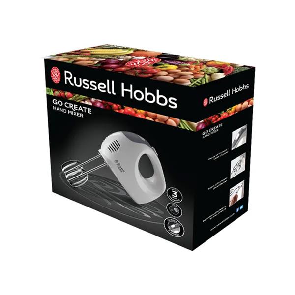 Russell Hobbs Go Create Electric 250W Hand Mixer - White | 27520