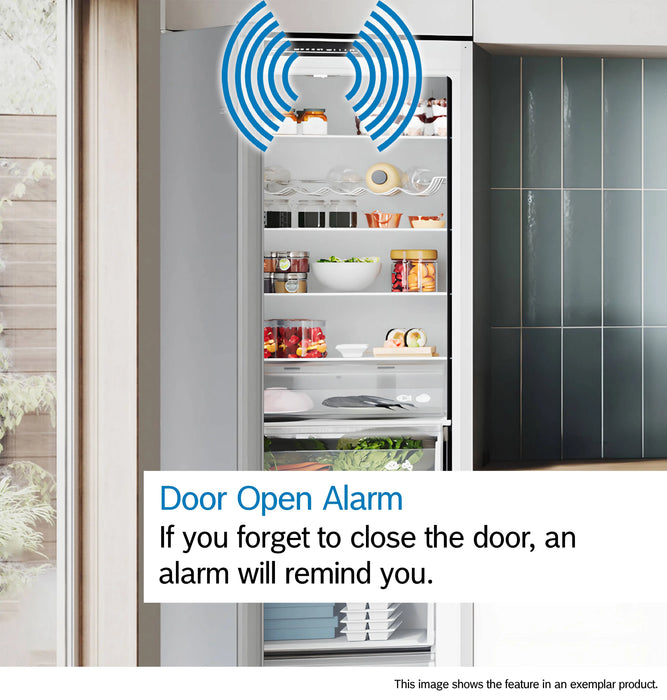 Bosch Series 2, built-in fridge-freezer with freezer at bottom, 177.2 x 54.1 cm, sliding hinge | BSH KIN85NSE0G