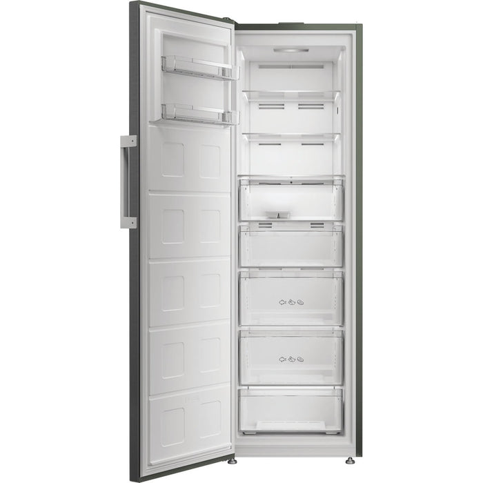 Hotpoint 187cm Tall Frost Free Freezer 286L with FreezerProtect and Inverter Motor - Dark Inox | HPMFF6312XBR4UK