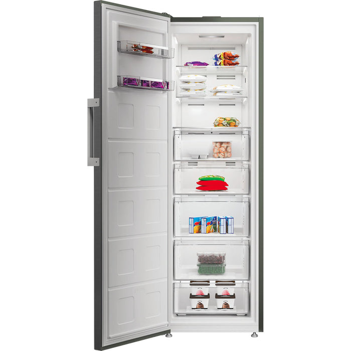 Hotpoint 187cm Tall Frost Free Freezer 286L with FreezerProtect and Inverter Motor - Dark Inox | HPMFF6312XBR4UK