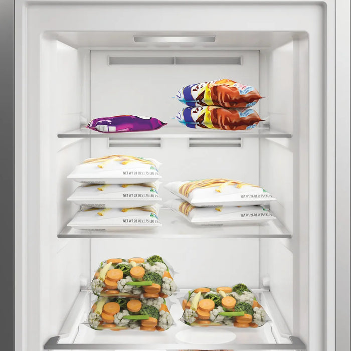 Whirlpool 187cm Tall Frost Free Larder Freezer 286L with On-Door Touch Display and Quick Freeze - Inox | WHMFF6312XP5UK