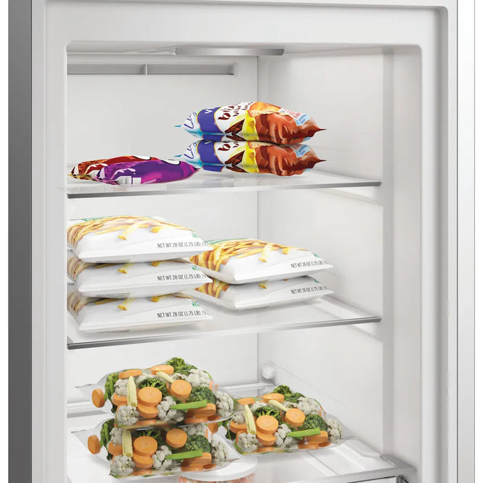 Whirlpool 187cm Tall Frost Free Larder Freezer 286L with On-Door Touch Display and Quick Freeze - Inox | WHMFF6312XP5UK