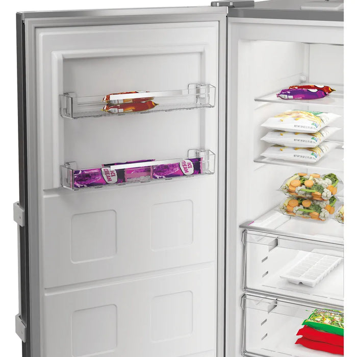 Whirlpool 187cm Tall Frost Free Larder Freezer 286L with On-Door Touch Display and Quick Freeze - Inox | WHMFF6312XP5UK