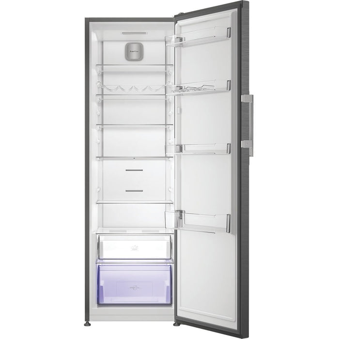 Hotpoint VitalCare 187cm Tall Frost Free Larder Fridge 365L with Even Flow Cooling - Dark Inox | HPMLF6442XBR4UK