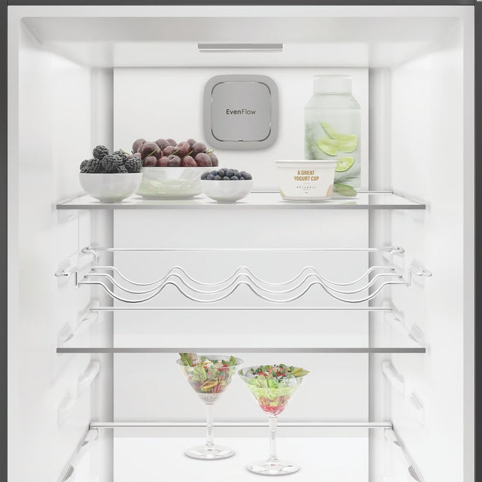 Hotpoint VitalCare 187cm Tall Frost Free Larder Fridge 365L with Even Flow Cooling - Dark Inox | HPMLF6442XBR4UK