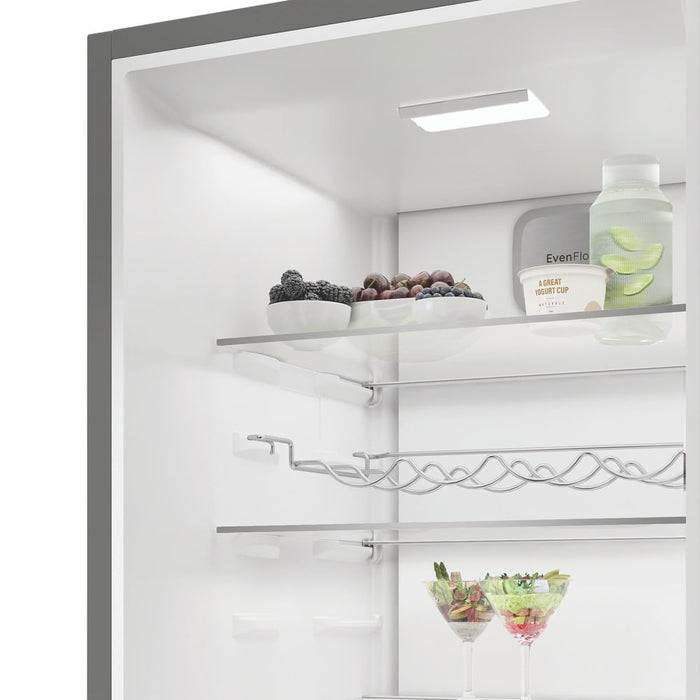 Hotpoint VitalCare 187cm Tall Frost Free Larder Fridge 365L with Even Flow Cooling - Dark Inox | HPMLF6442XBR4UK
