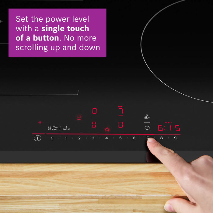 Bosch Series 6, Induction hob, 60 cm - Black | BSH PIX631HC1E
