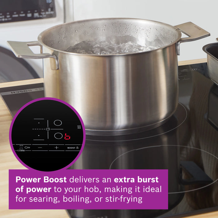 Bosch Series 2, Induction hob, 60 cm - Black | BSH PUG61RAA5B