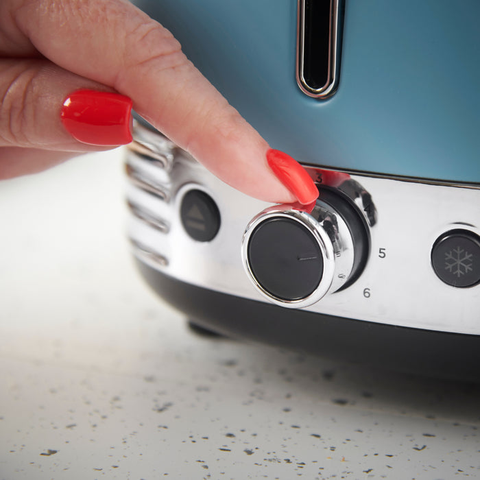 Russell Hobbs Hanley 2 Slice Toaster - Retro Blue | 28651