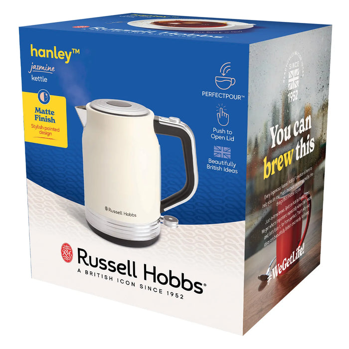 Russell Hobbs Hanley Jasmine 3000W Kettle - Cream | 28640