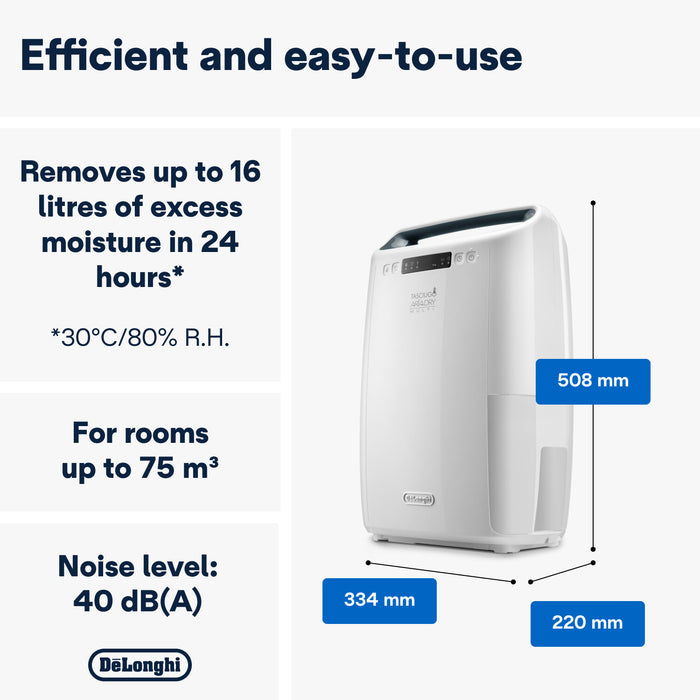 DeLonghi Tasciugo AriaDry 16 Litre Multi Dehumidifier  | DEXD216RF