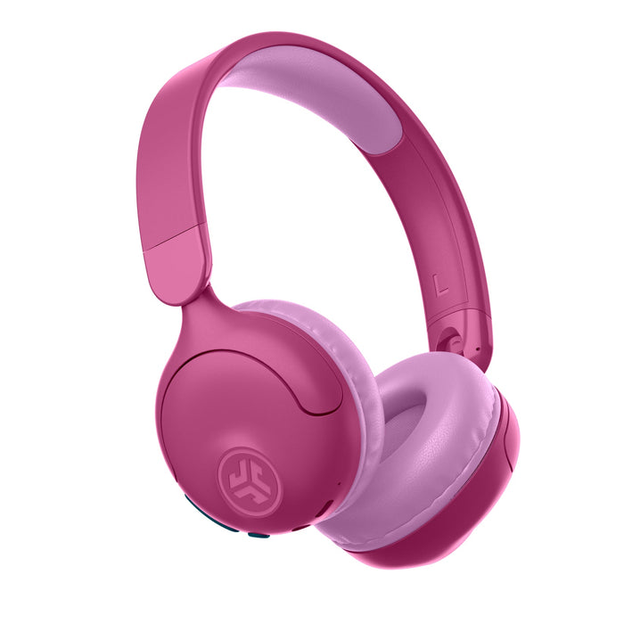 JLab JBuddies Pop 2 in 1 Wireless + Wired Kids Headphones - Pink | IEUHBKJPOPRPNK1