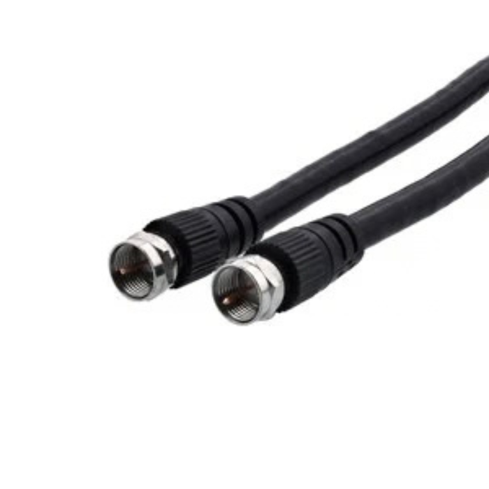 REVEZ 10M RG6 F to F Coax Cable - Black | RG610M