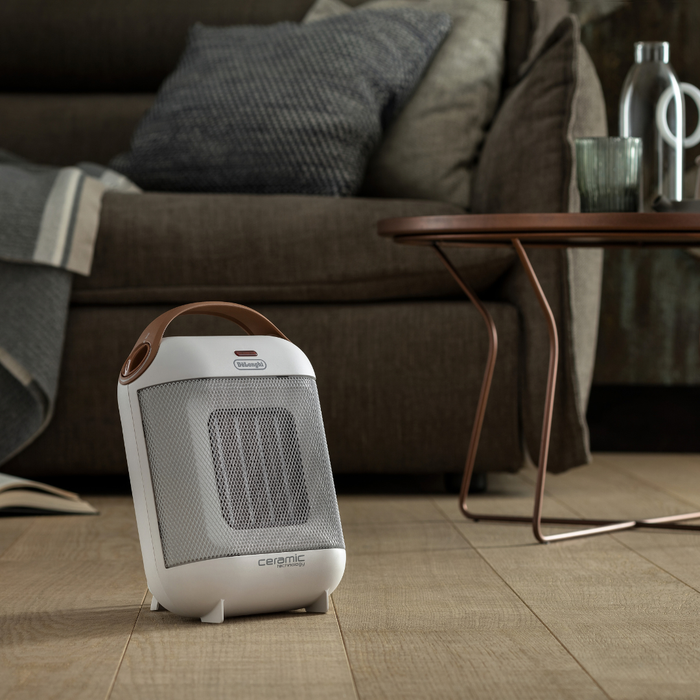 De'Longhi Capsule Ceramic Fan Heater, White | HFX30C18IW